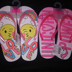 Girls flip flops